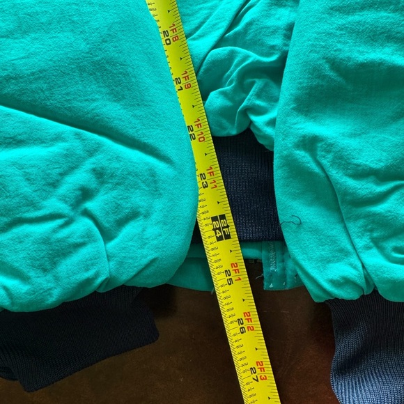 RARE Pennzoil Teal Polar Fleese Bomber Jacket with Navy Accents. Men’s XL - Picture 6 of 11